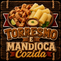 Torresmo e Mandioca Cozida