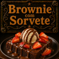 Brownie com Sorvete